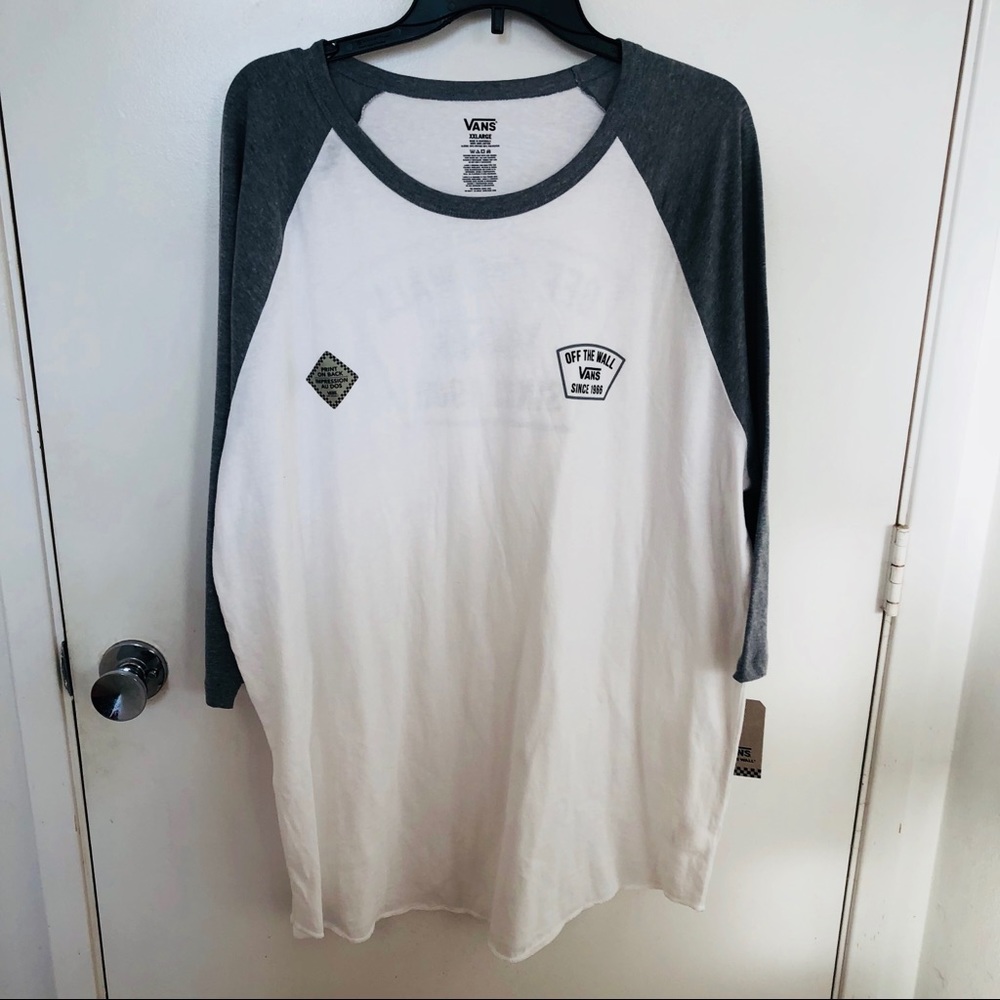 NWT Vans Off the wall gray white graphic tee XXL - Picture 5 of 7
